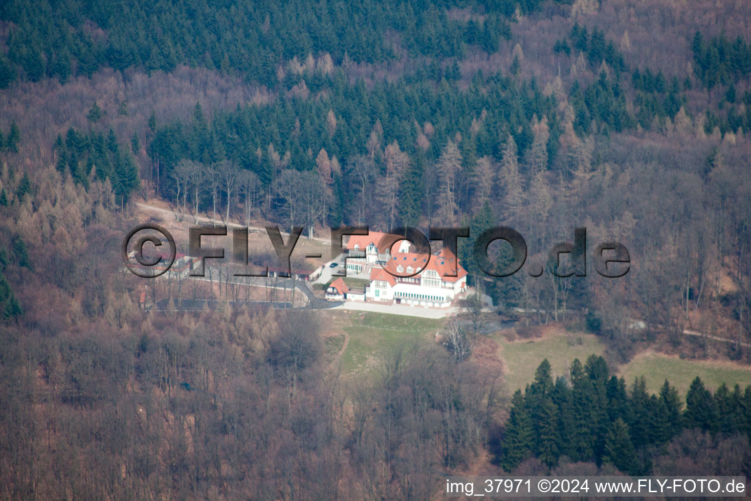 Holiday and recreation park "Hoher Darsberg in Neckarsteinach in the state Hesse, Germany