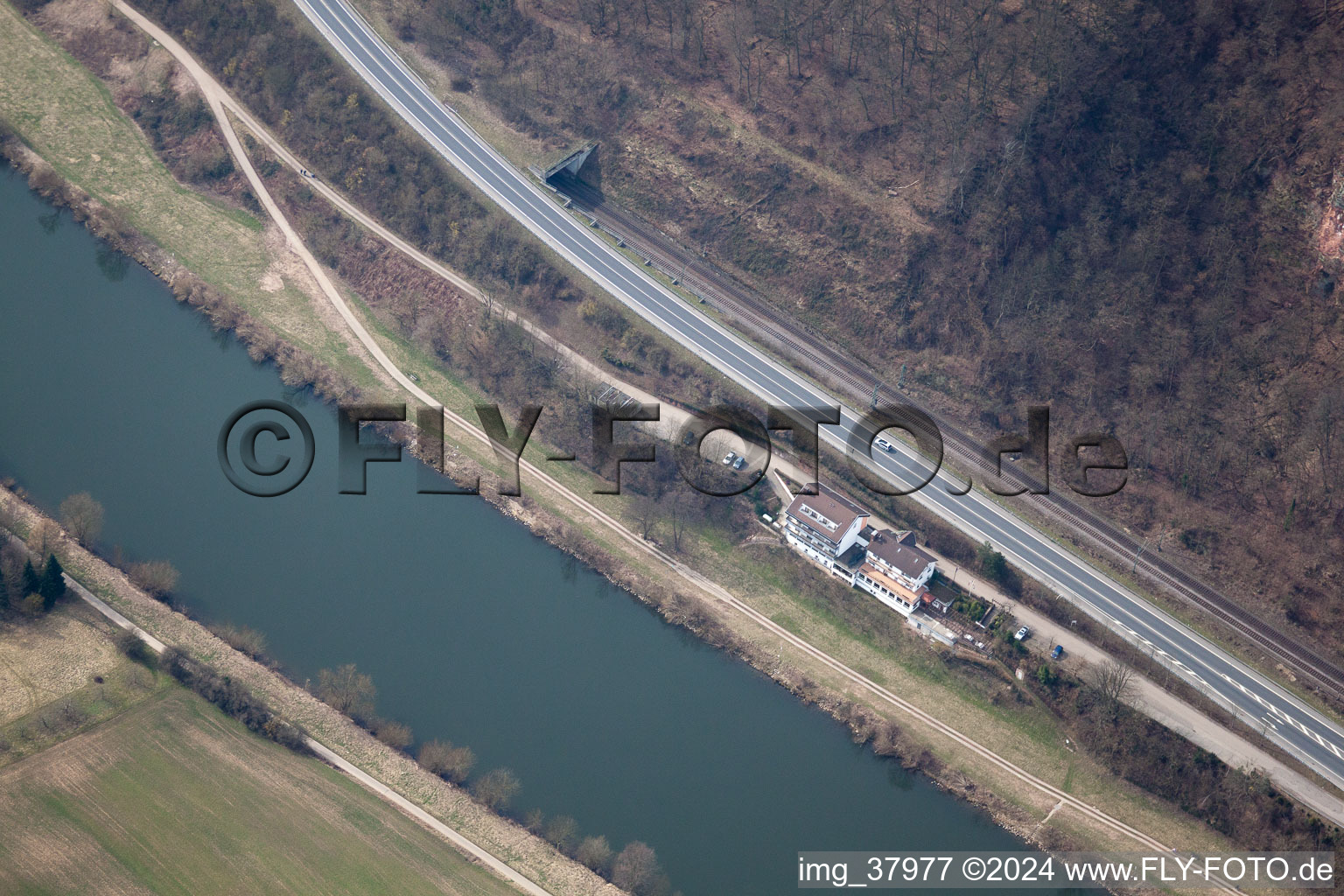 Aerial view of Rainbach in the state Baden-Wuerttemberg, Germany