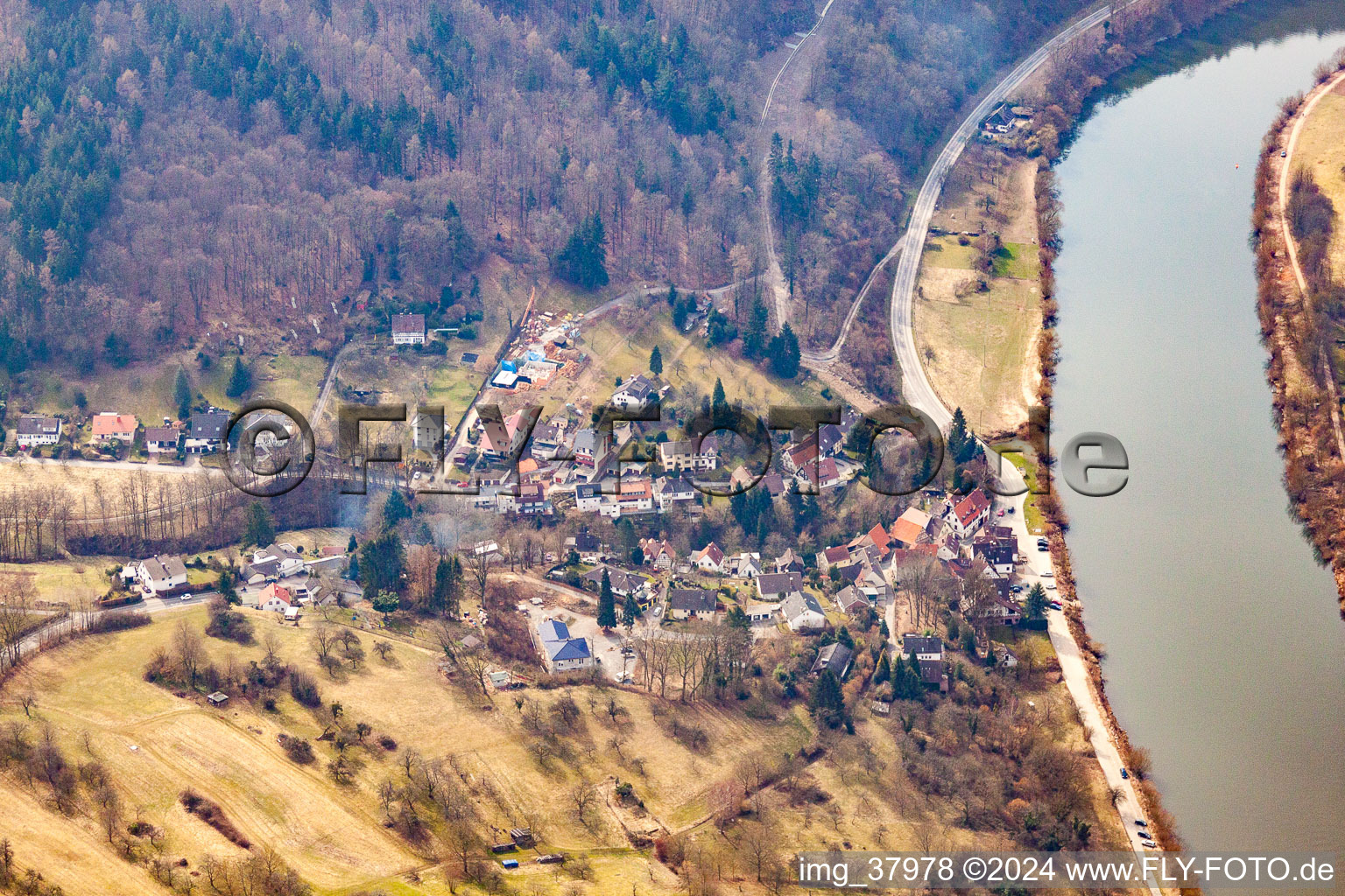 The Rainbach in the district Neuhof in Neckargemünd in the state Baden-Wuerttemberg, Germany