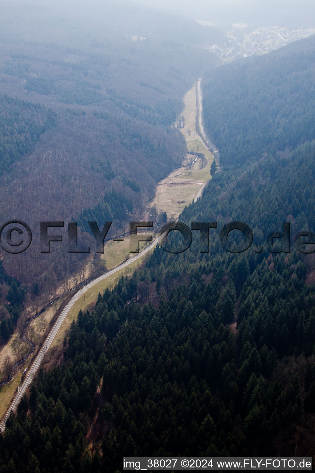 Pleutersbach Valley in Pleutersbach in the state Baden-Wuerttemberg, Germany