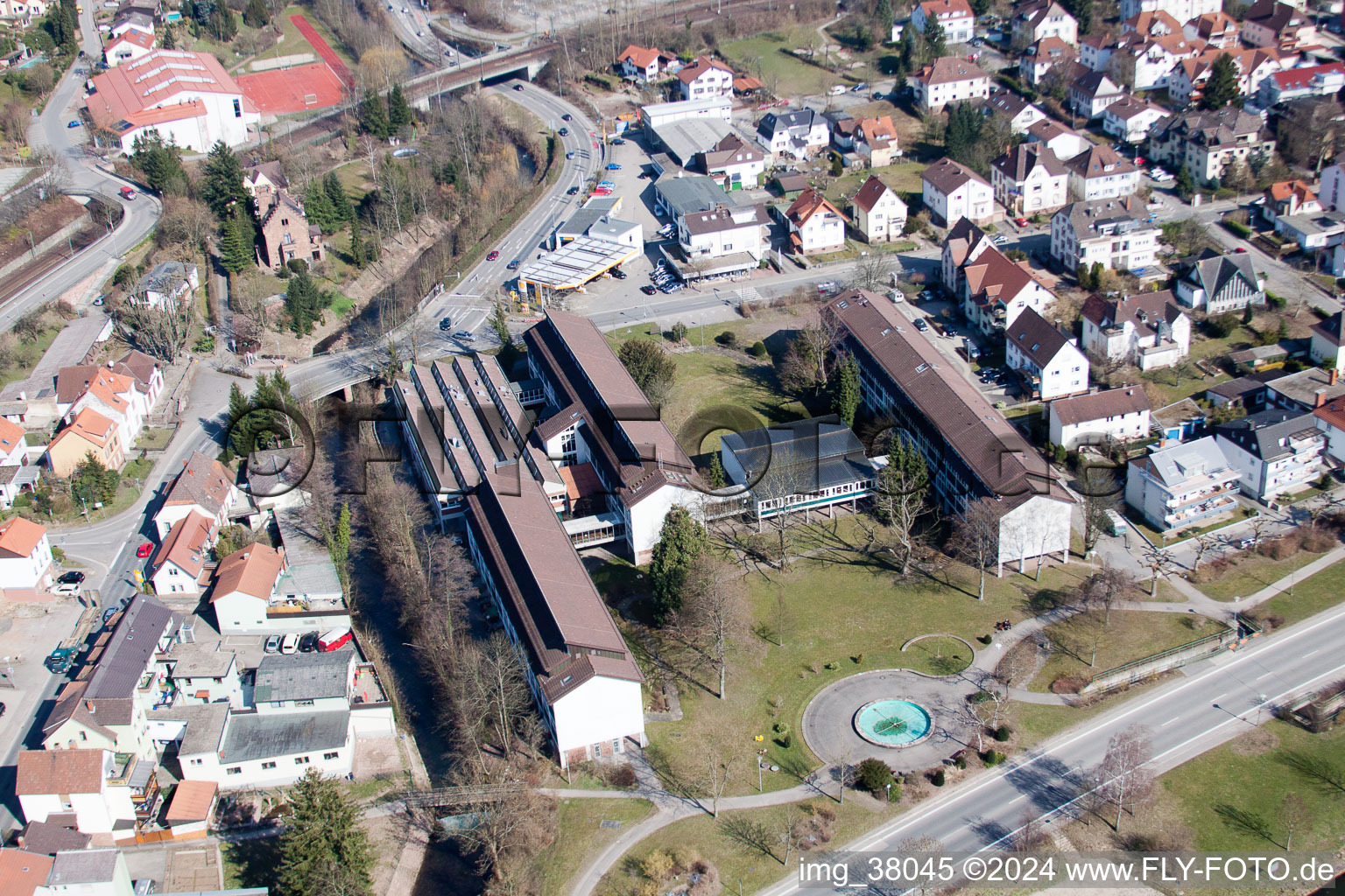 School building of the Theodor-Frey-school in Eberbach in the state Baden-Wurttemberg