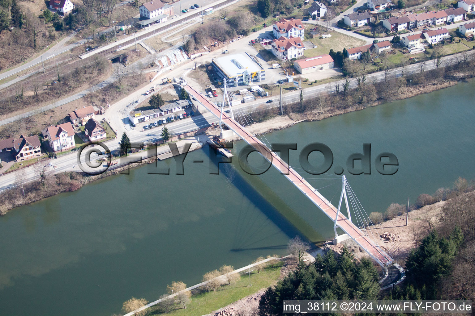 Zwingenberg in the state Baden-Wuerttemberg, Germany seen from above