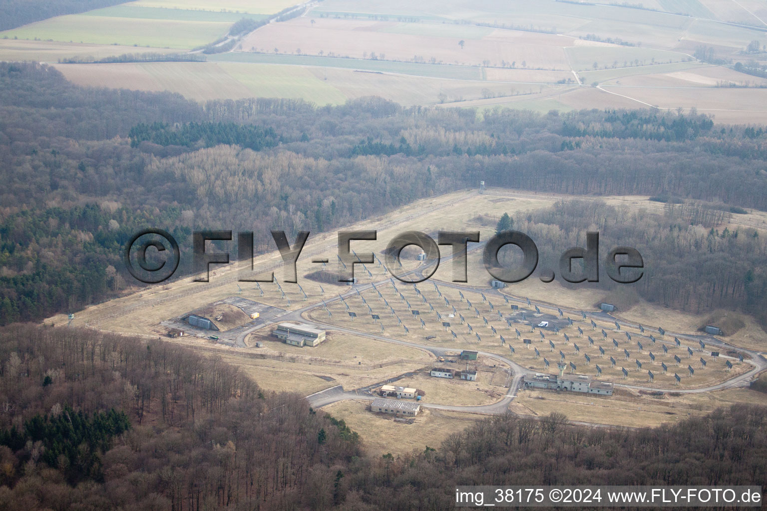 Siegelsbach in the state Baden-Wuerttemberg, Germany seen from above