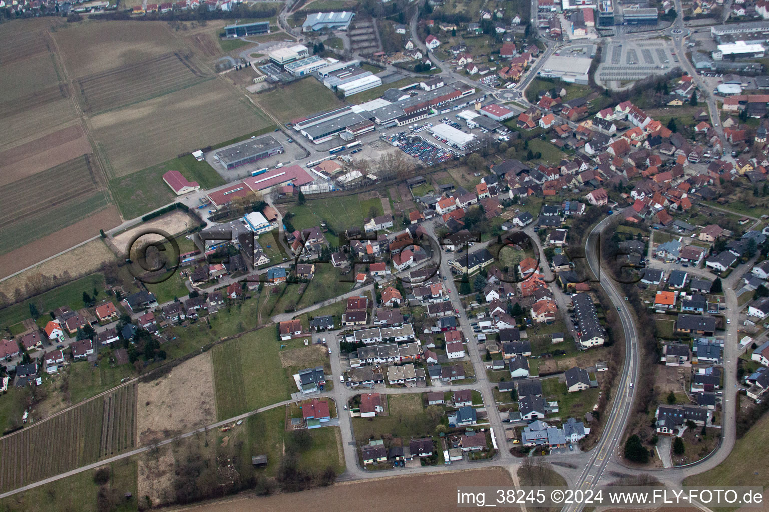 District Unterderdingen in Oberderdingen in the state Baden-Wuerttemberg, Germany