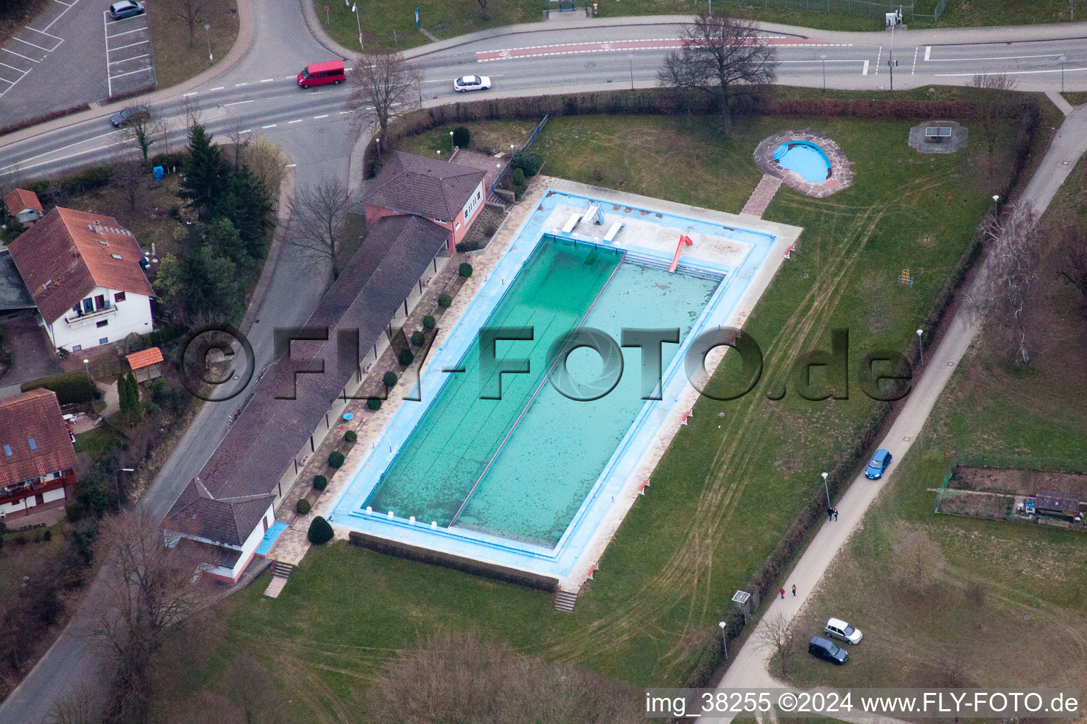 Aerial photograpy of District Unterderdingen in Oberderdingen in the state Baden-Wuerttemberg, Germany