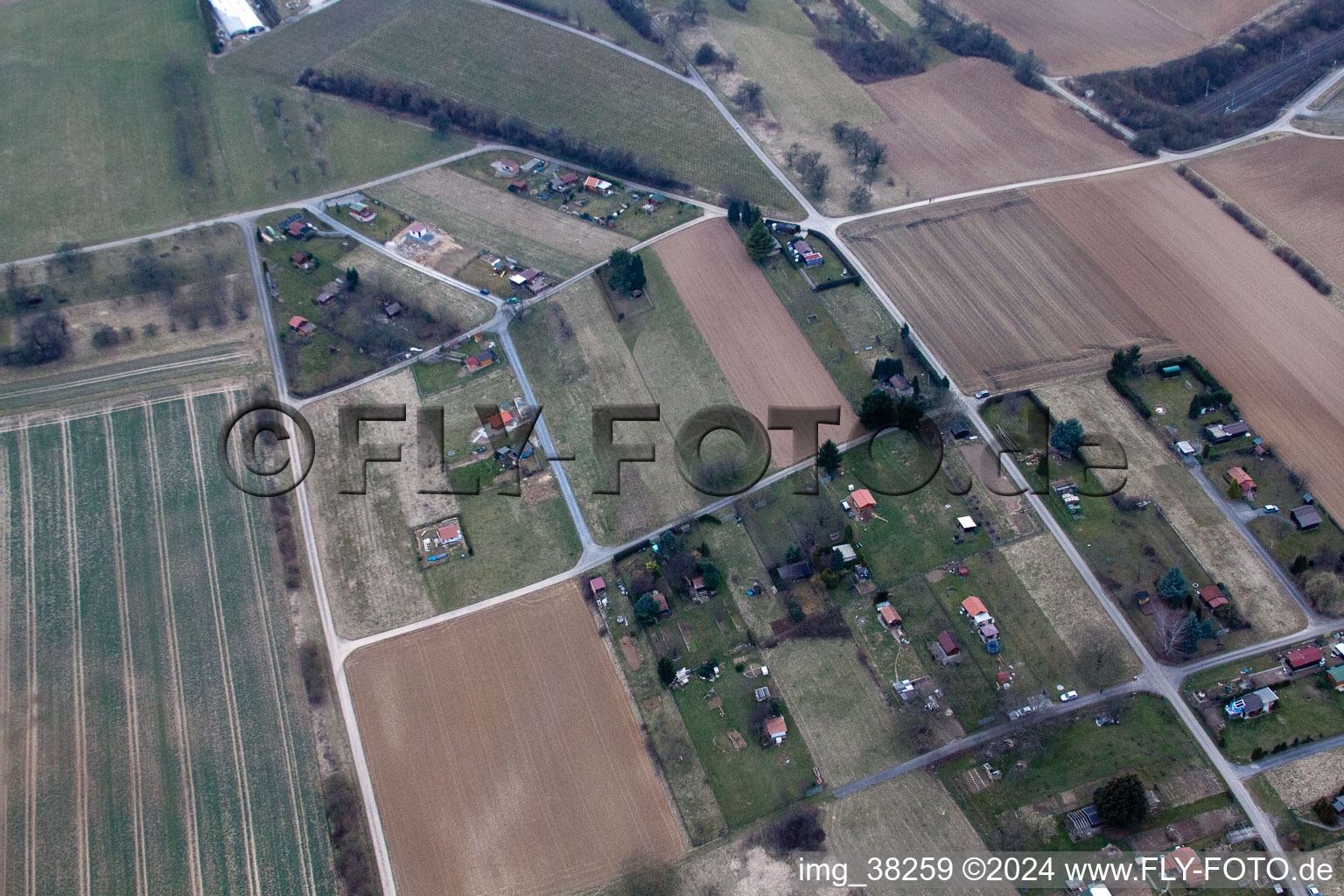 Aerial photograpy of Oberderdingen in the state Baden-Wuerttemberg, Germany