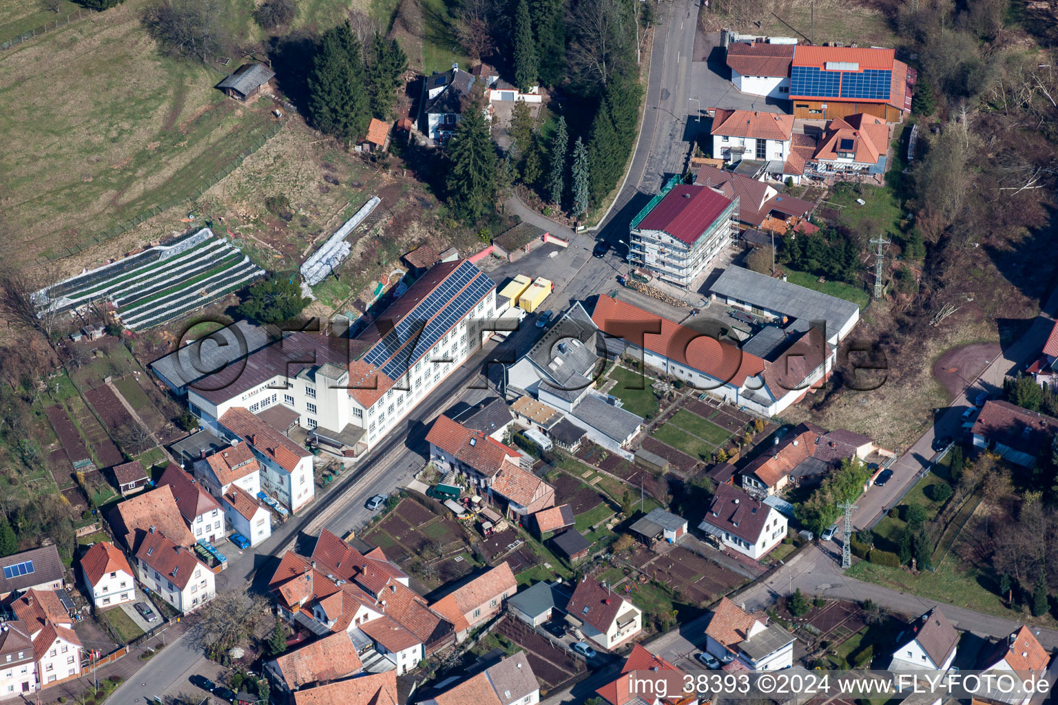 Plant site of the old schoe-factory in Schwanheim in the state Rhineland-Palatinate, Germany