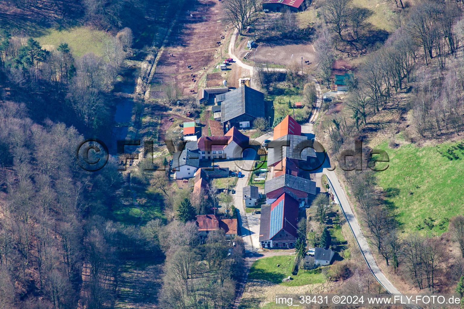 Rodalberhof in the district Kettrichhof in Lemberg in the state Rhineland-Palatinate, Germany