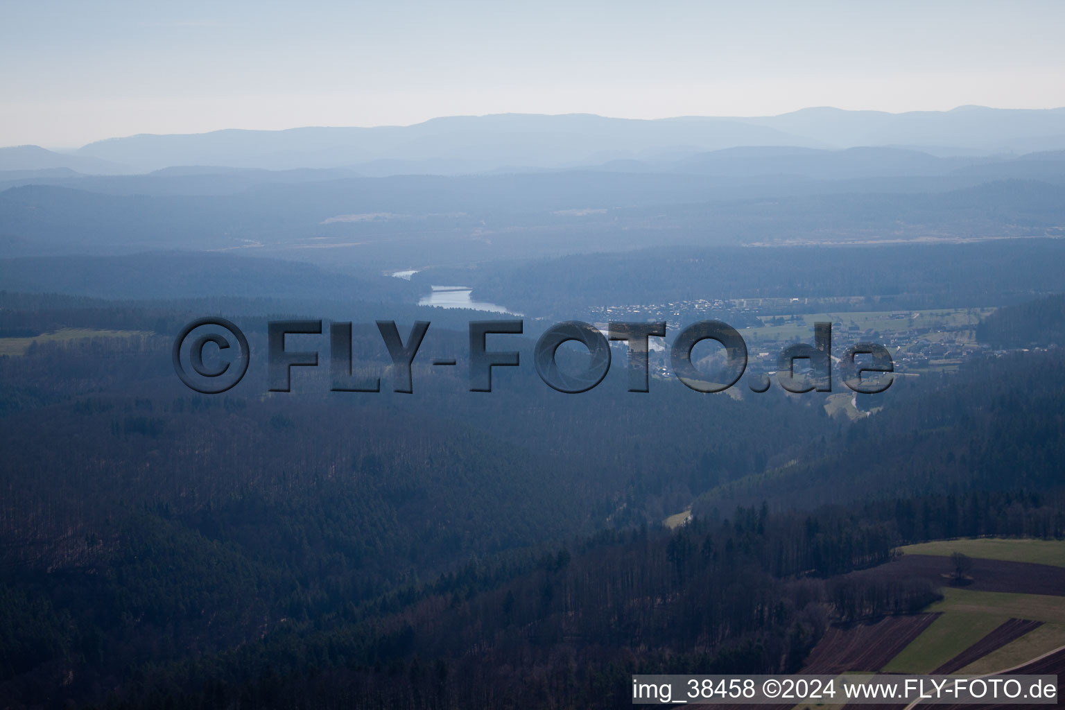 Bousseviller in the state Moselle, France out of the air