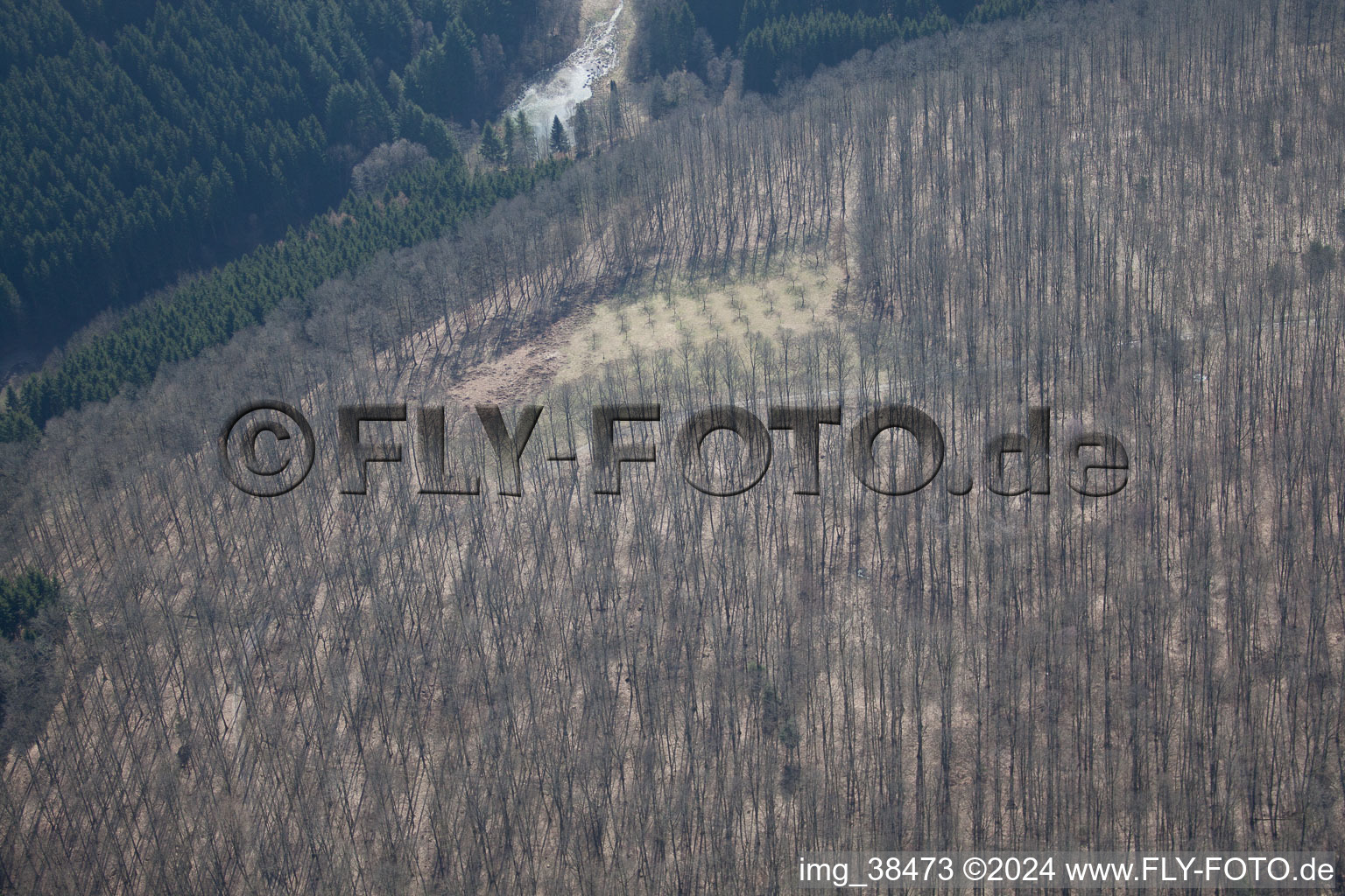 Aerial photograpy of Petit-Réderching in the state Moselle, France