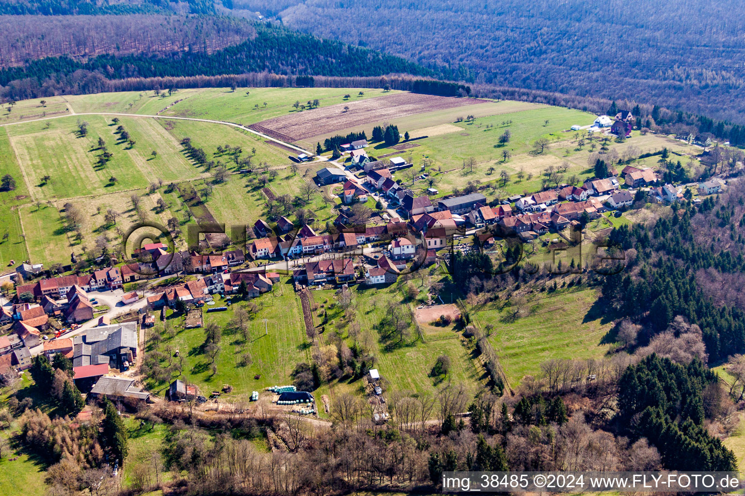 Ratzwiller in the state Bas-Rhin, France out of the air