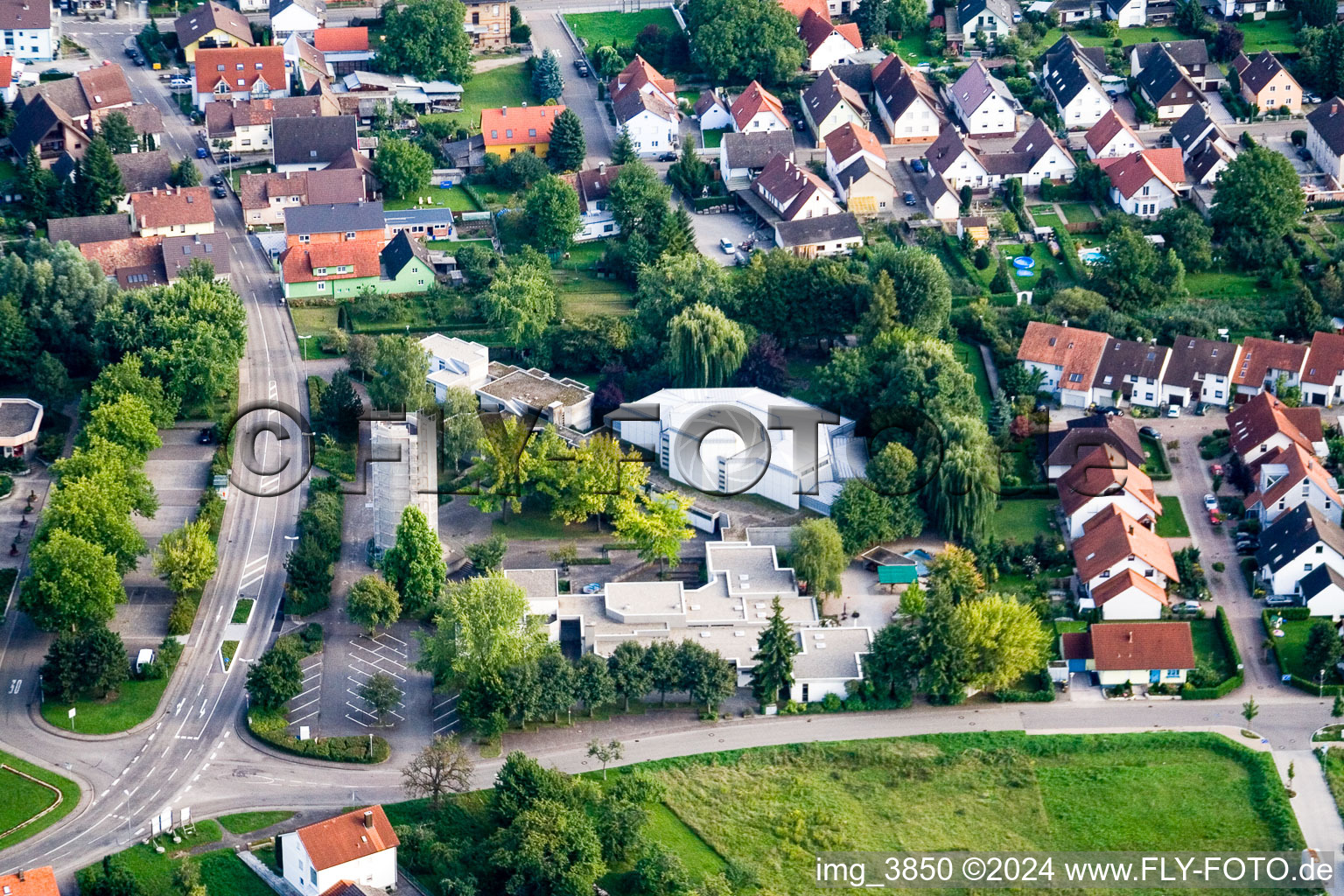 Bird's eye view of Steinmauern in the state Baden-Wuerttemberg, Germany