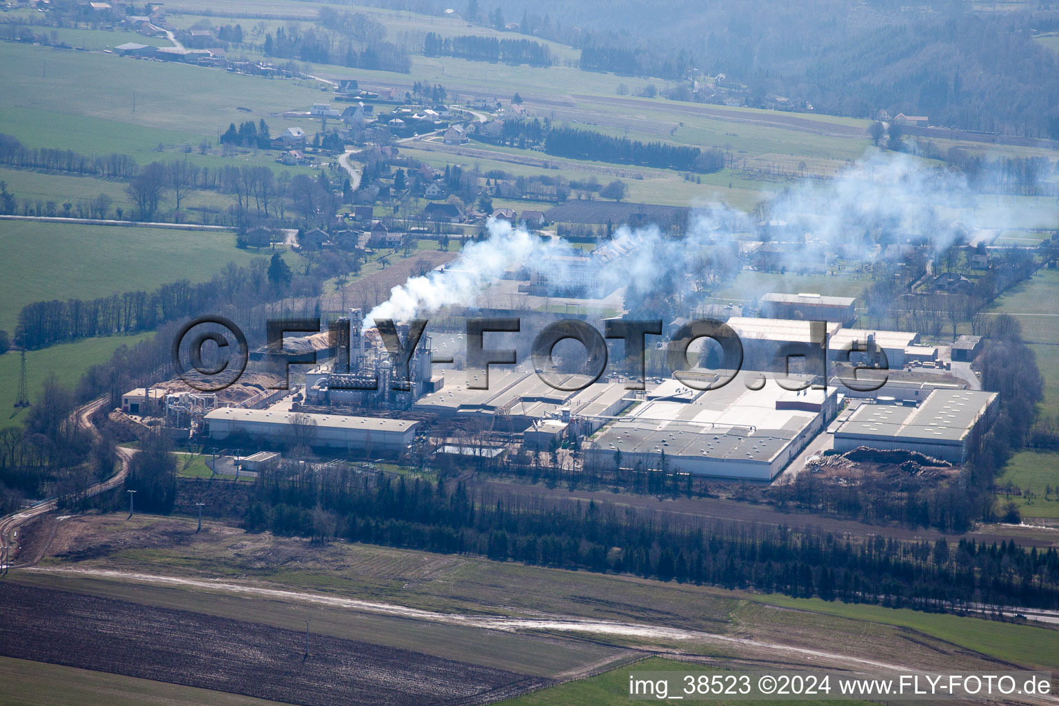 Phalsbourg in the state Moselle, France out of the air