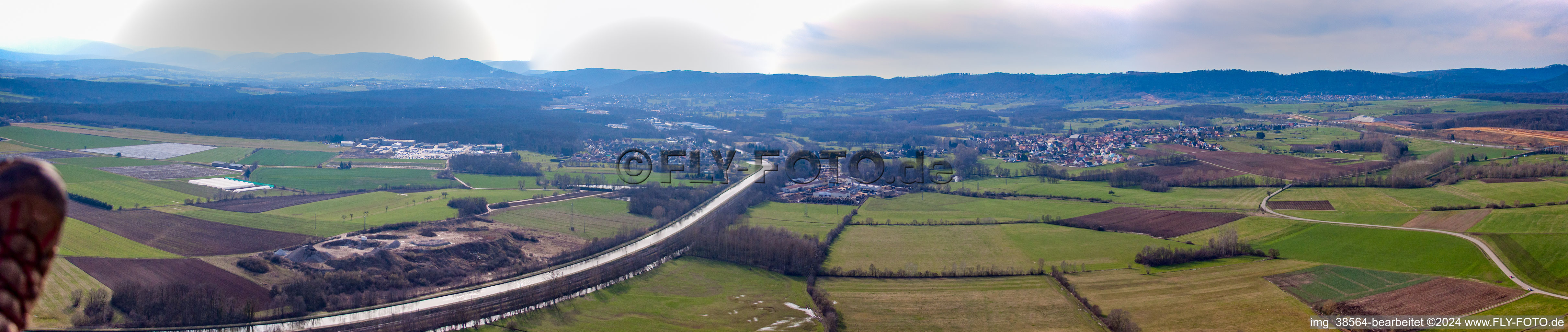 Panorama in Steinbourg in the state Bas-Rhin, France