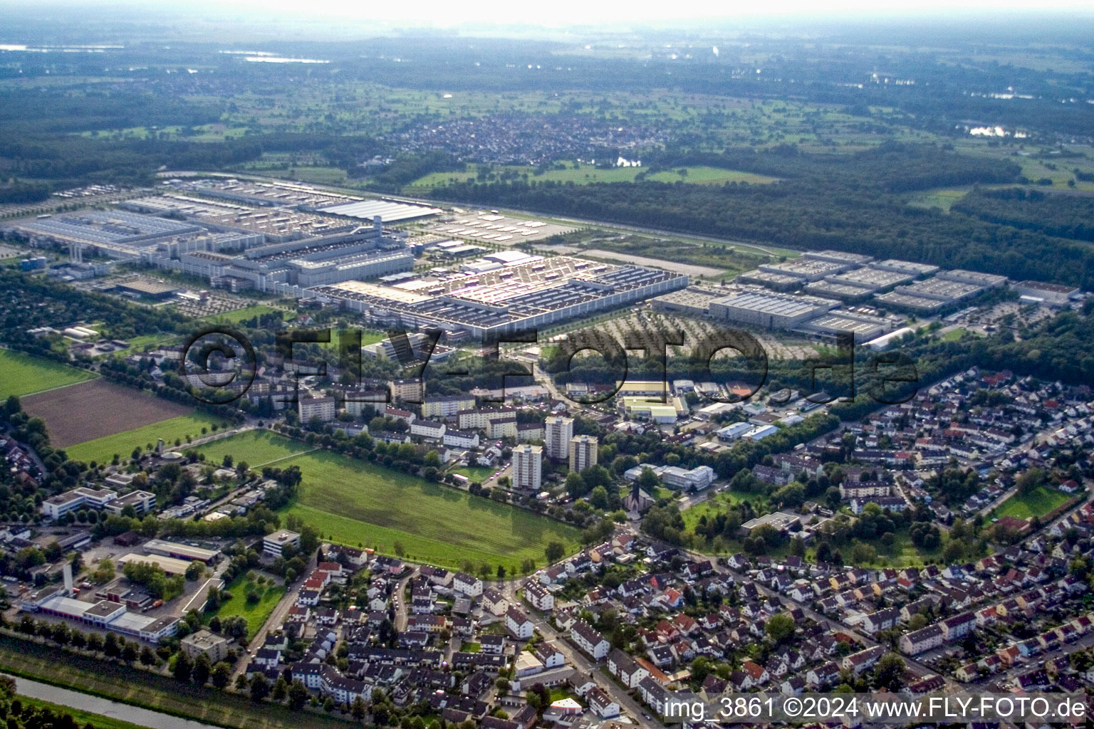 Mercedes-Benz plant Rastatt in the district Rheinau in Rastatt in the state Baden-Wuerttemberg, Germany