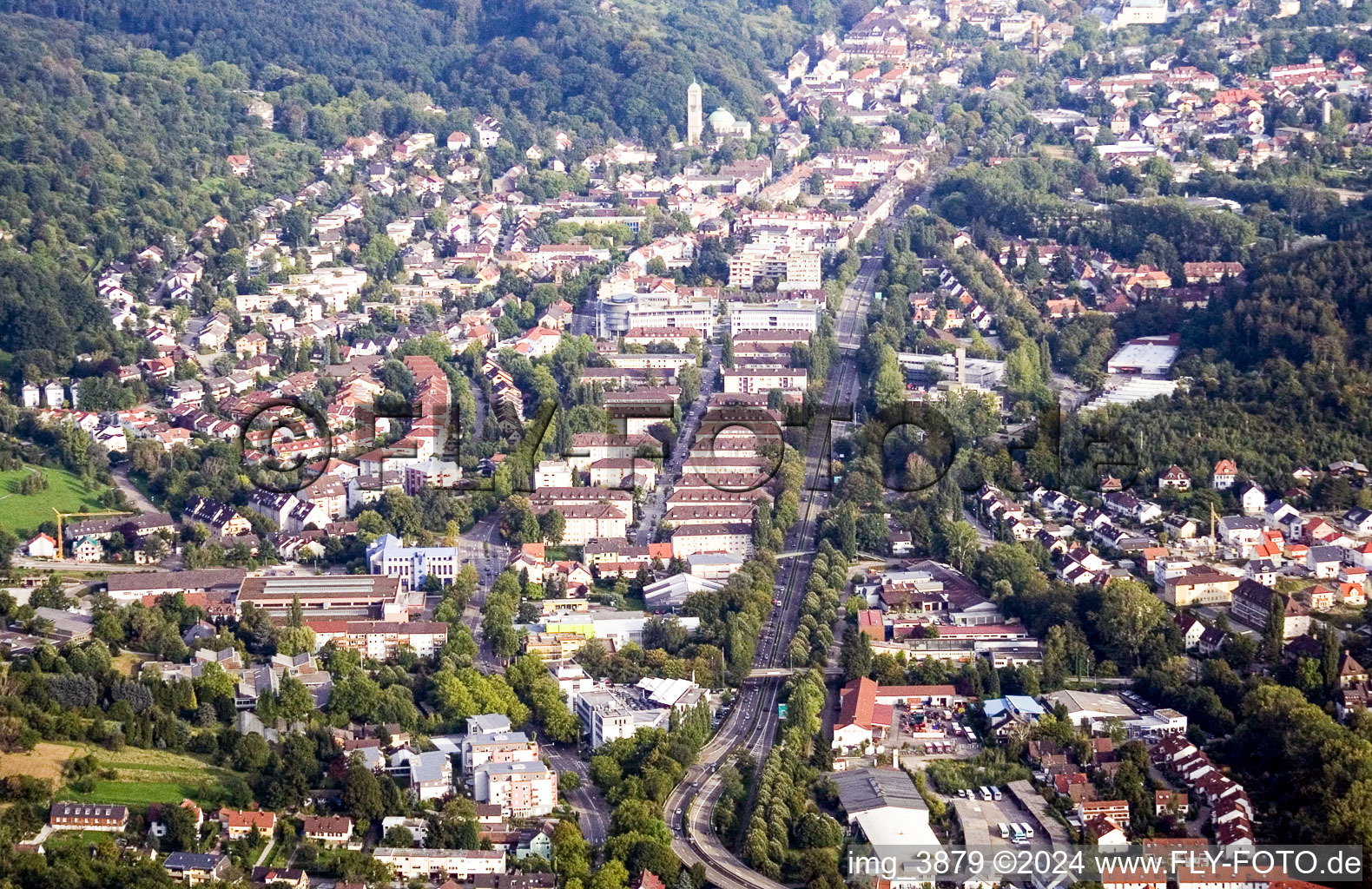 Black Forest Road B500 in the district Oos in Baden-Baden in the state Baden-Wuerttemberg, Germany