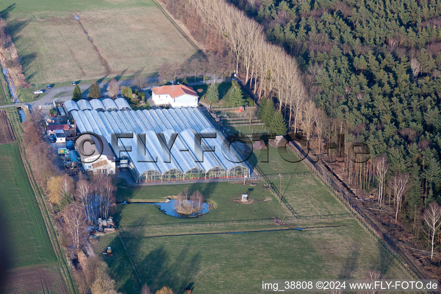 Steinfeld in the state Rhineland-Palatinate, Germany viewn from the air