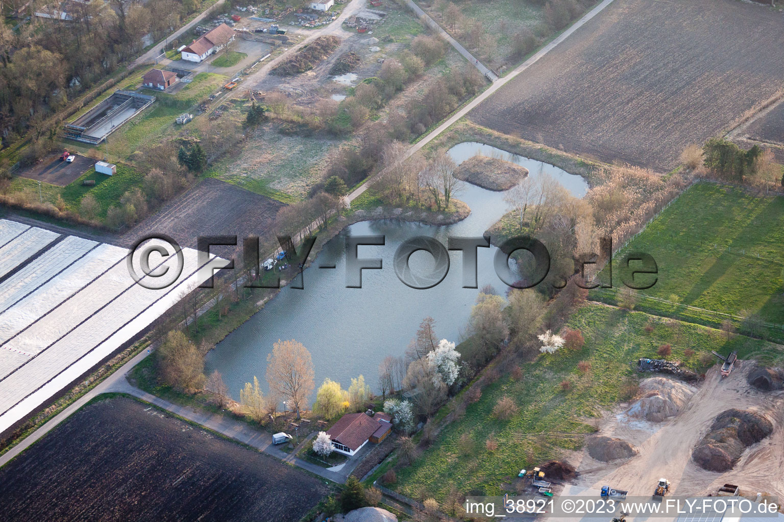 District Herxheim in Herxheim bei Landau in the state Rhineland-Palatinate, Germany out of the air