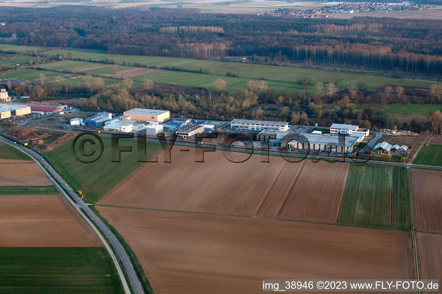 District Herxheim in Herxheim bei Landau in the state Rhineland-Palatinate, Germany out of the air