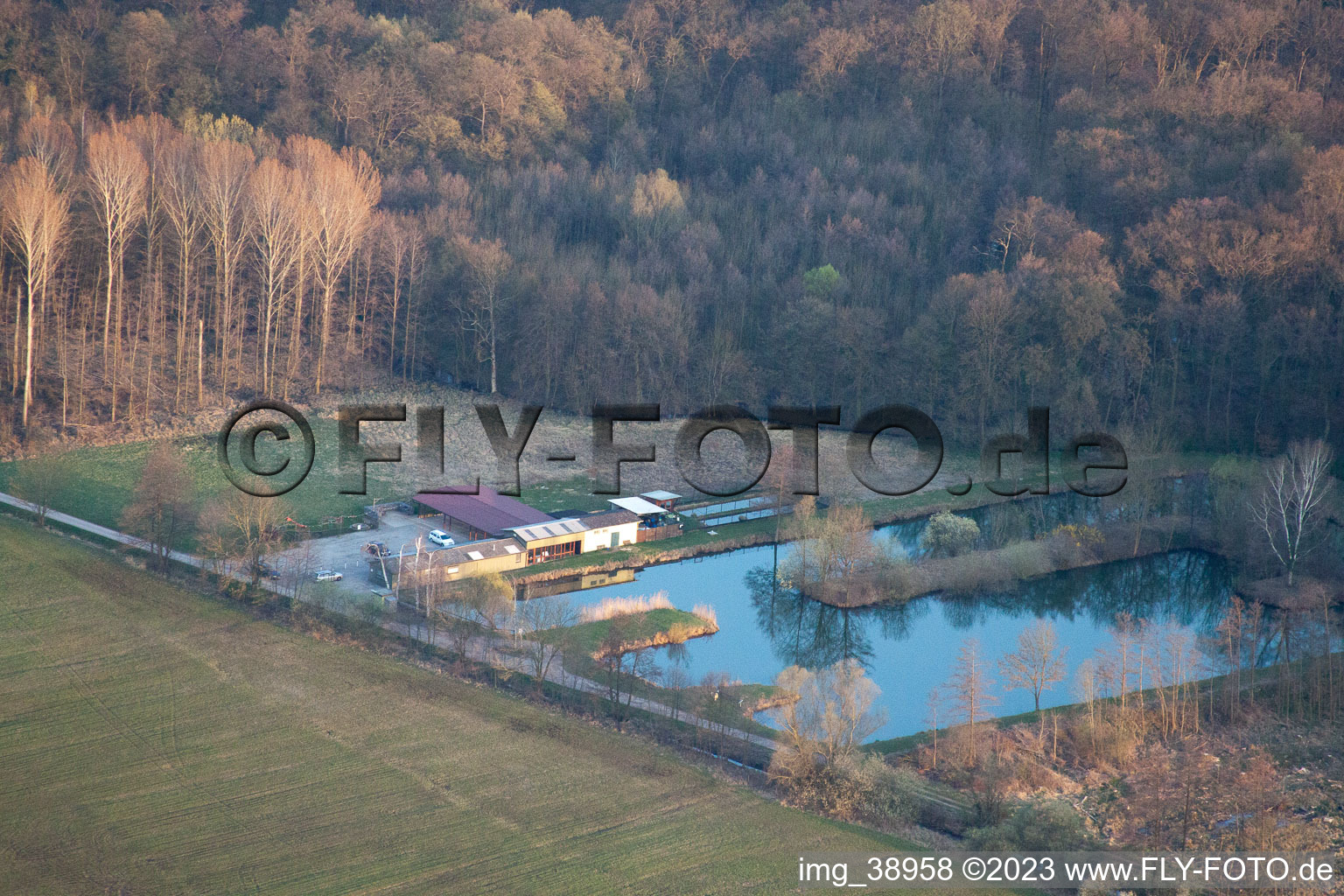 Drone image of District Herxheim in Herxheim bei Landau in the state Rhineland-Palatinate, Germany