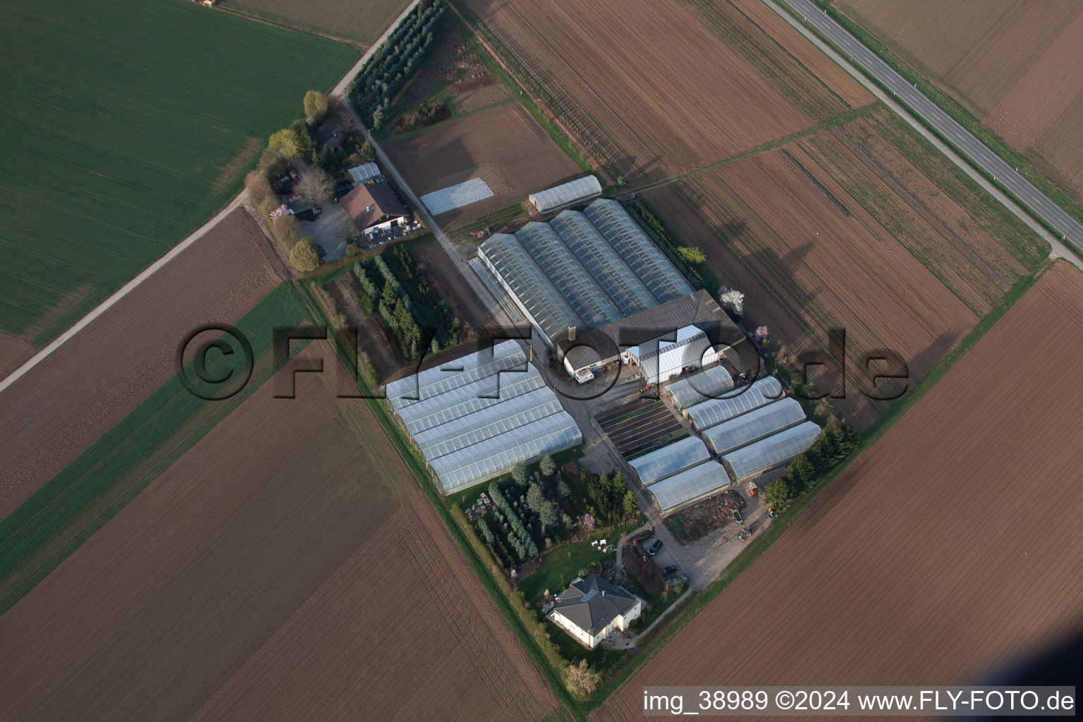 Korntal-Münchingen, farms on Birkemer Weg in Ditzingen in the state Baden-Wuerttemberg, Germany