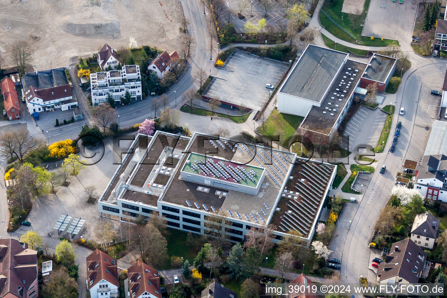 School building of the Johannes-Kepler-Gymnasium in Leonberg in the state Baden-Wurttemberg, Germany