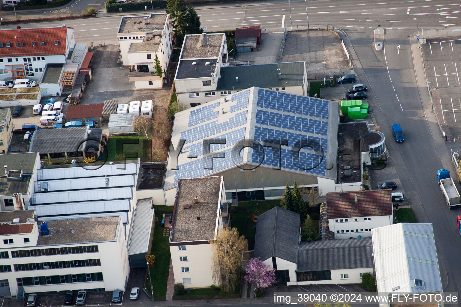 Aerial view of METDRA Metal and Wire Goods Factory GmbH, Dieselstr in the district Eltingen in Leonberg in the state Baden-Wuerttemberg, Germany