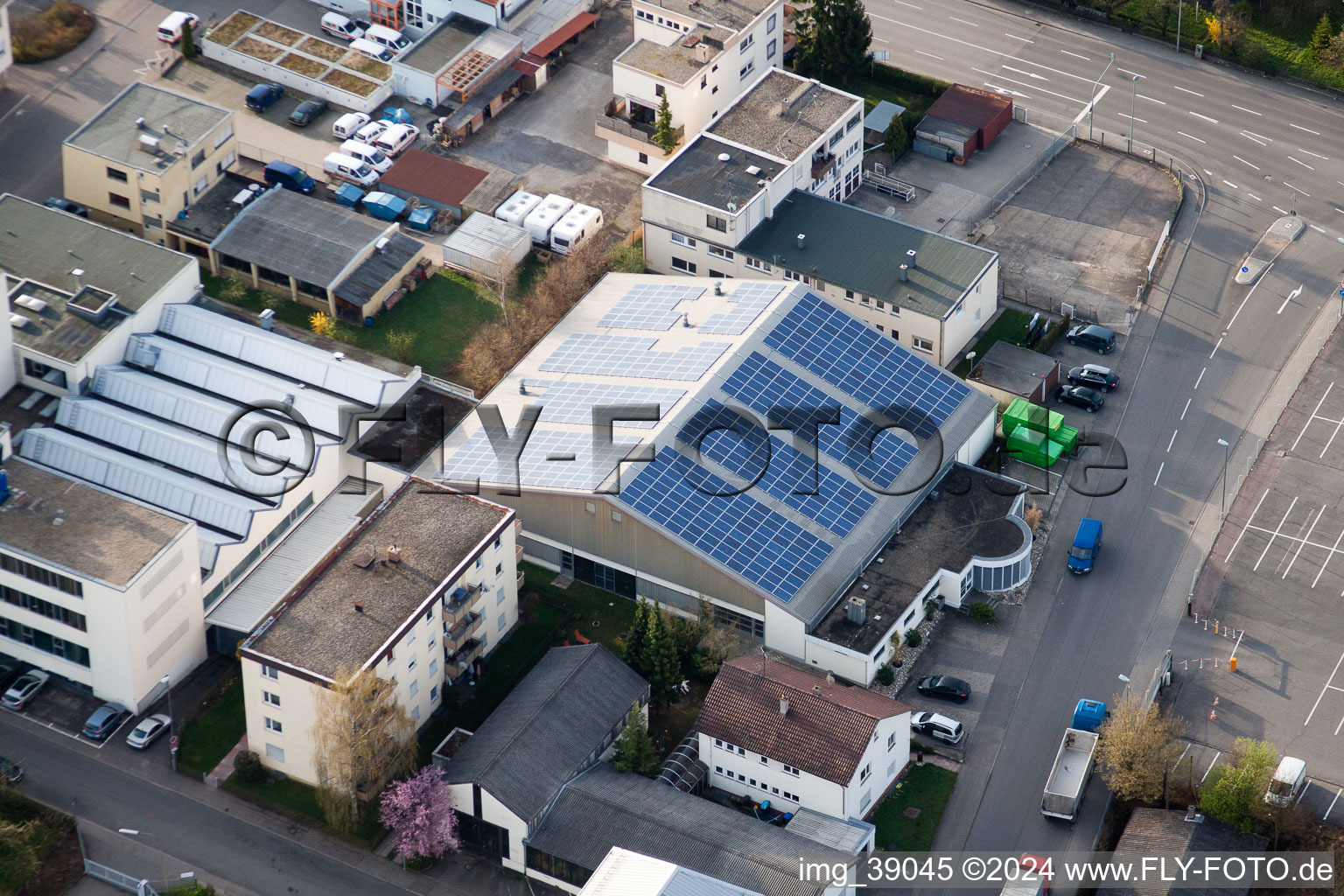 Oblique view of METDRA Metal and Wire Goods Factory GmbH, Dieselstr in the district Eltingen in Leonberg in the state Baden-Wuerttemberg, Germany