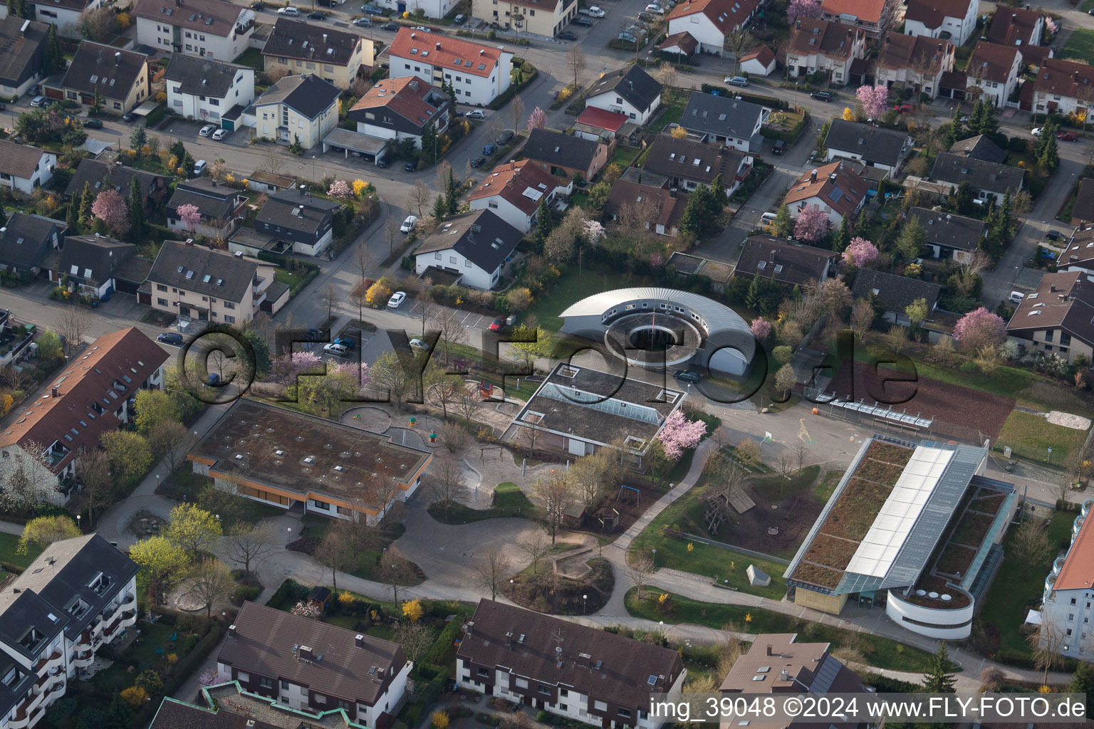 Ecumenical Center Ezach in the district Eltingen in Leonberg in the state Baden-Wuerttemberg, Germany