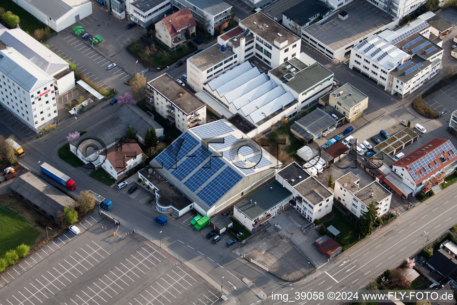 METDRA Metal and Wire Goods Factory GmbH, Dieselstr in the district Eltingen in Leonberg in the state Baden-Wuerttemberg, Germany seen from above