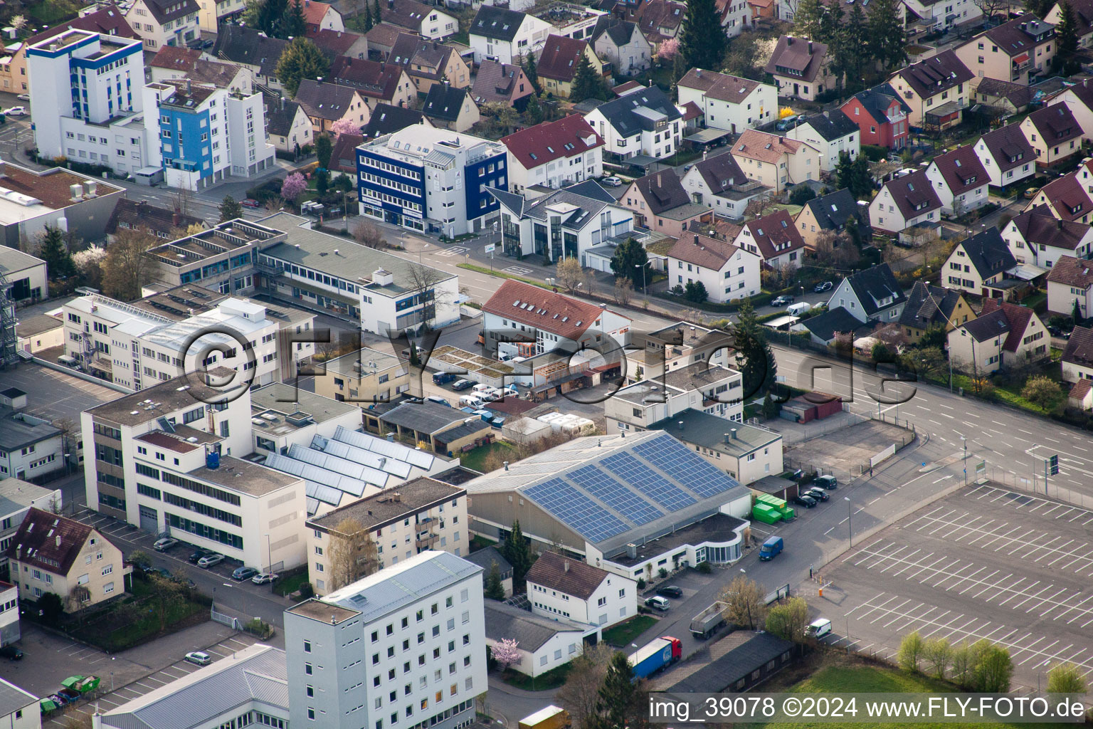 Drone image of METDRA Metal and Wire Goods Factory GmbH, Dieselstr in the district Eltingen in Leonberg in the state Baden-Wuerttemberg, Germany