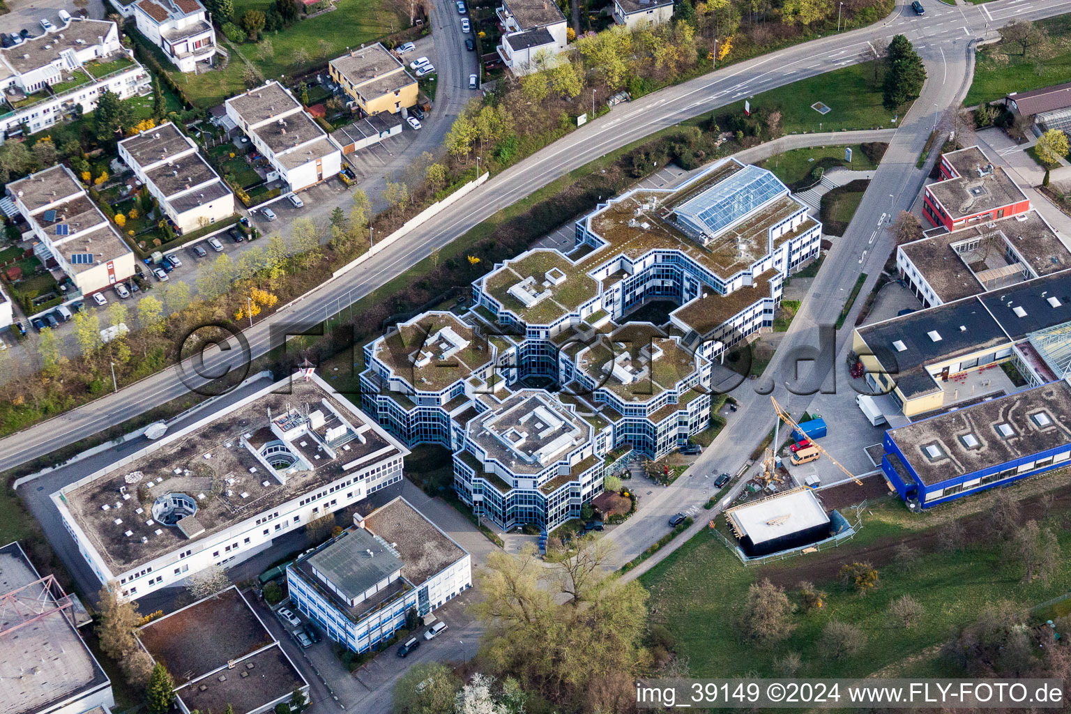 Building the retirement home Pro Seniore Residenz in Boeblinger Street in Leonberg in the state Baden-Wurttemberg, Germany