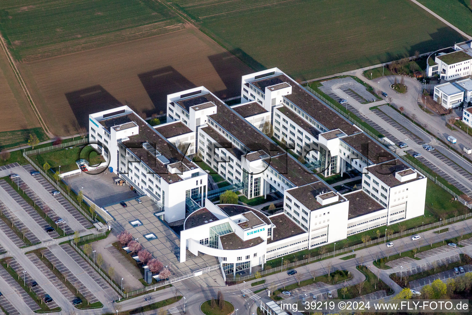 Administration building of the company of Siemens AG in Weilimdorf in the state Baden-Wurttemberg, Germany