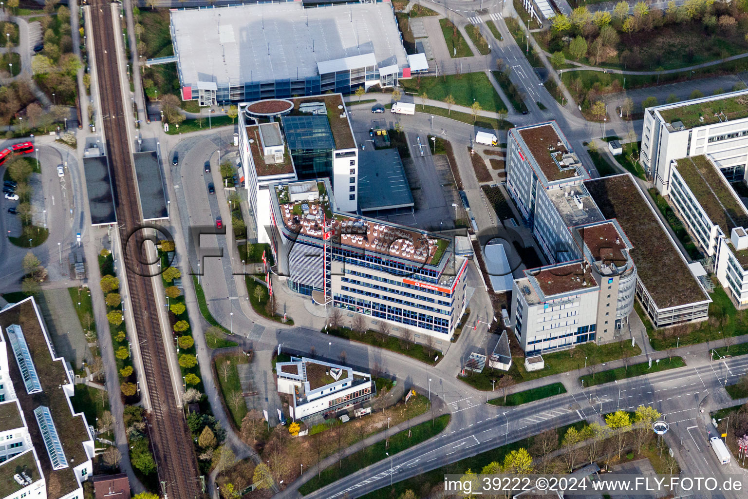 Administration building of the company of Informatica GmbH and Vodafone in Weilimdorf in the state Baden-Wurttemberg, Germany