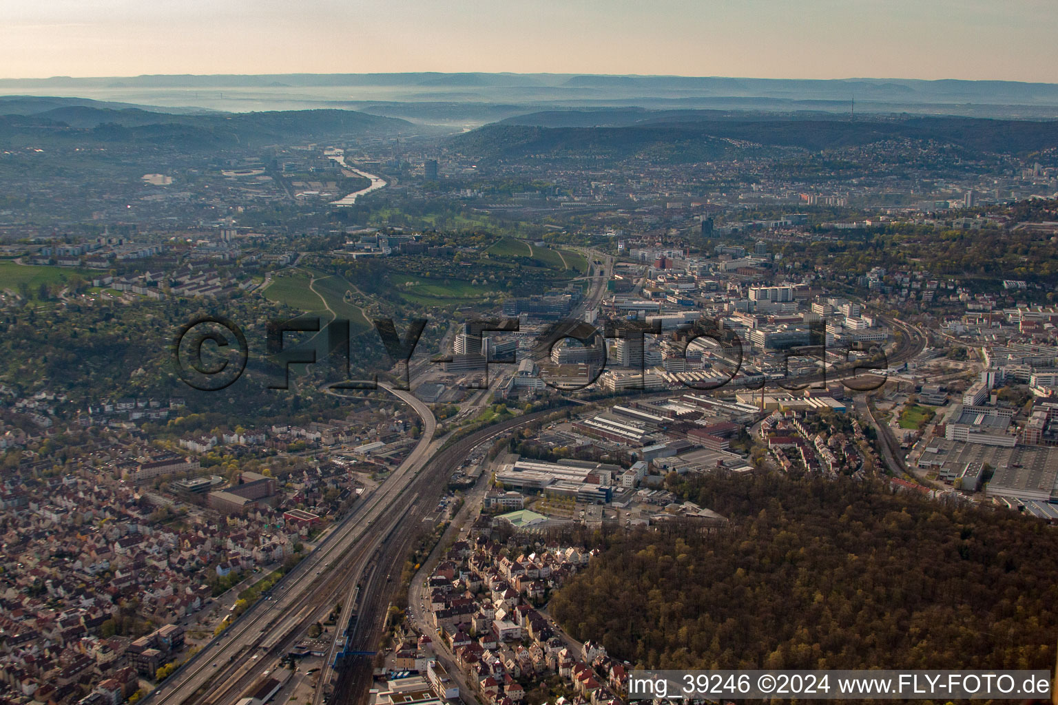 District Zuffenhausen in Stuttgart in the state Baden-Wuerttemberg, Germany