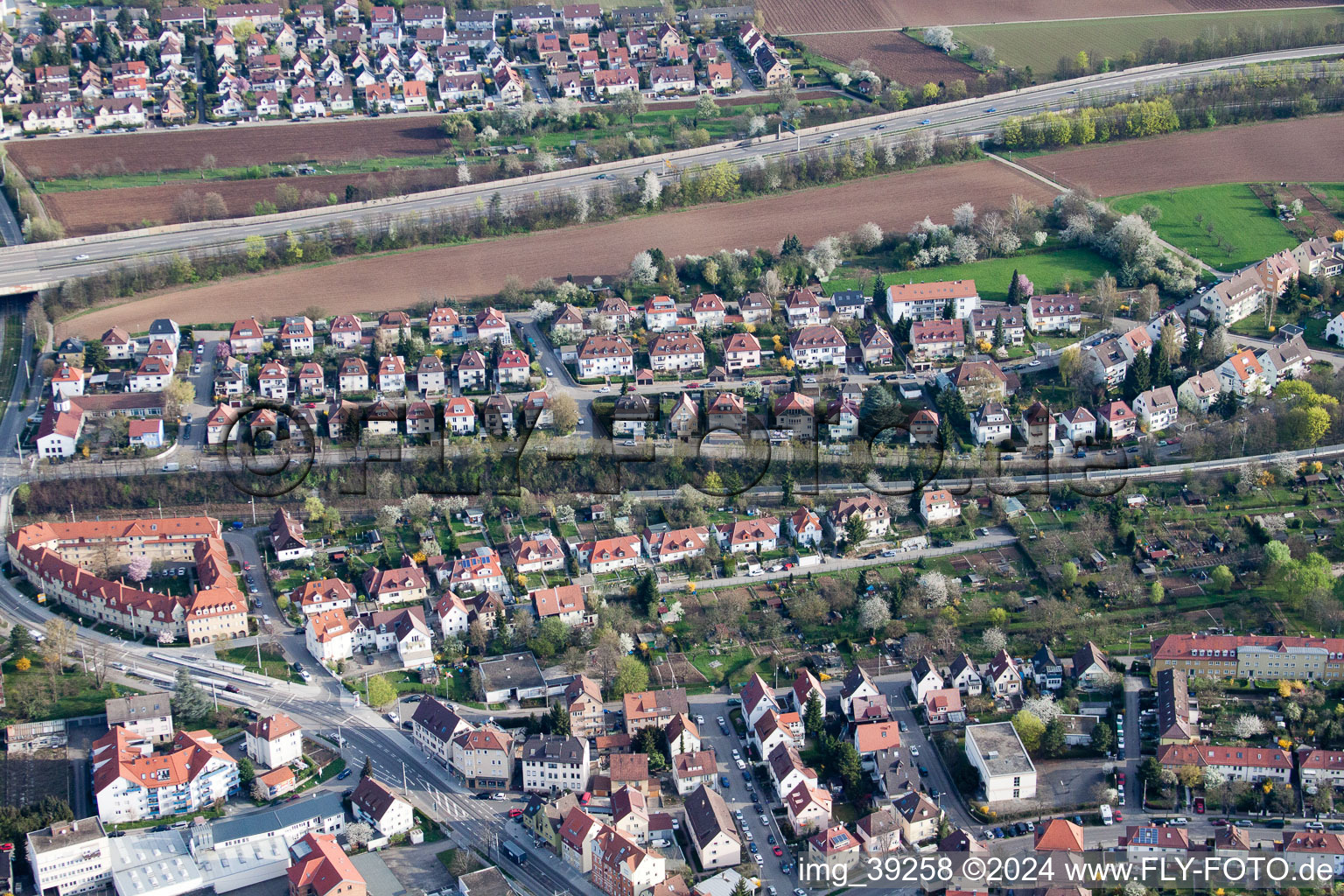 Wimpfener Street in the district Zuffenhausen in Stuttgart in the state Baden-Wuerttemberg, Germany