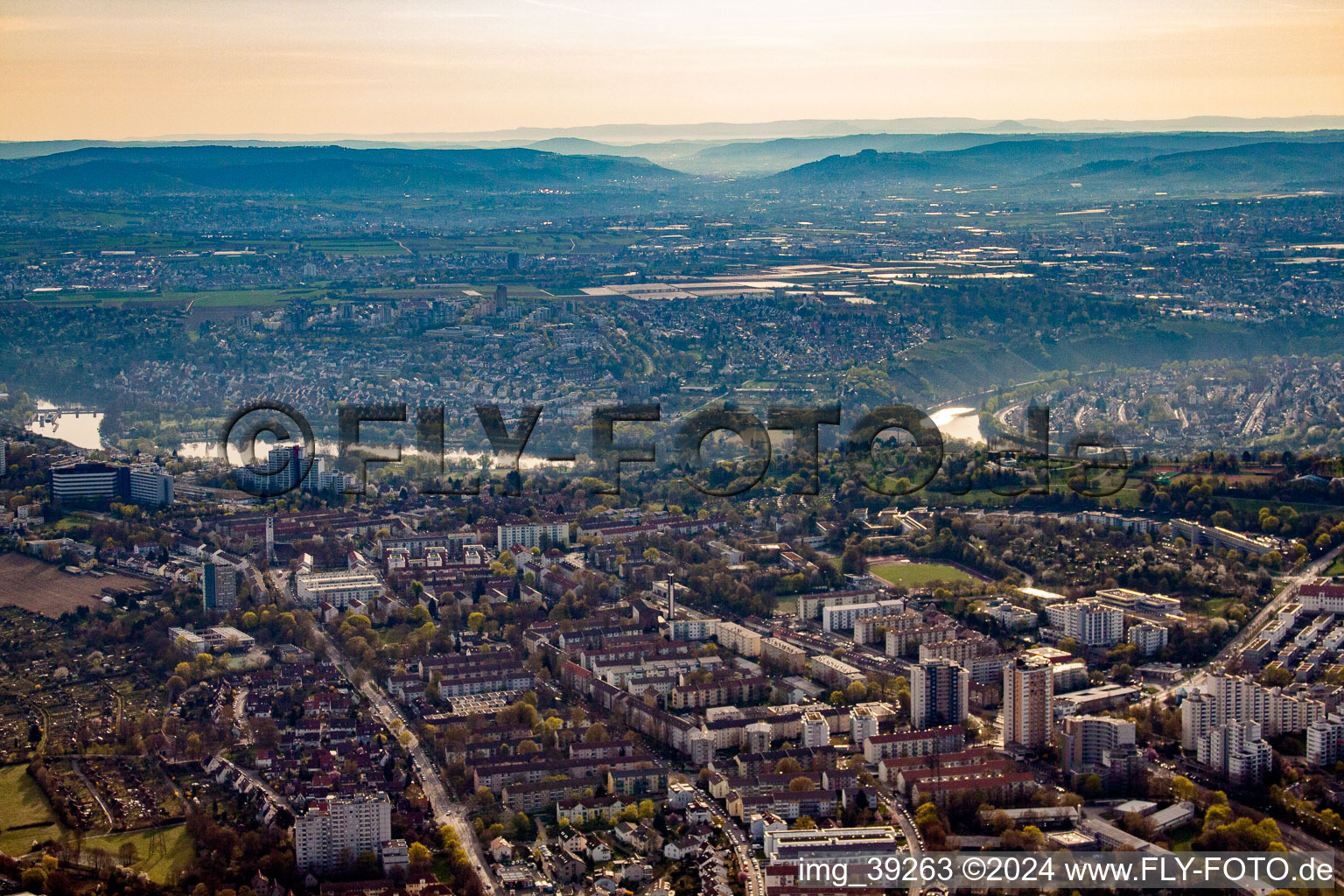 District Rot in Stuttgart in the state Baden-Wuerttemberg, Germany