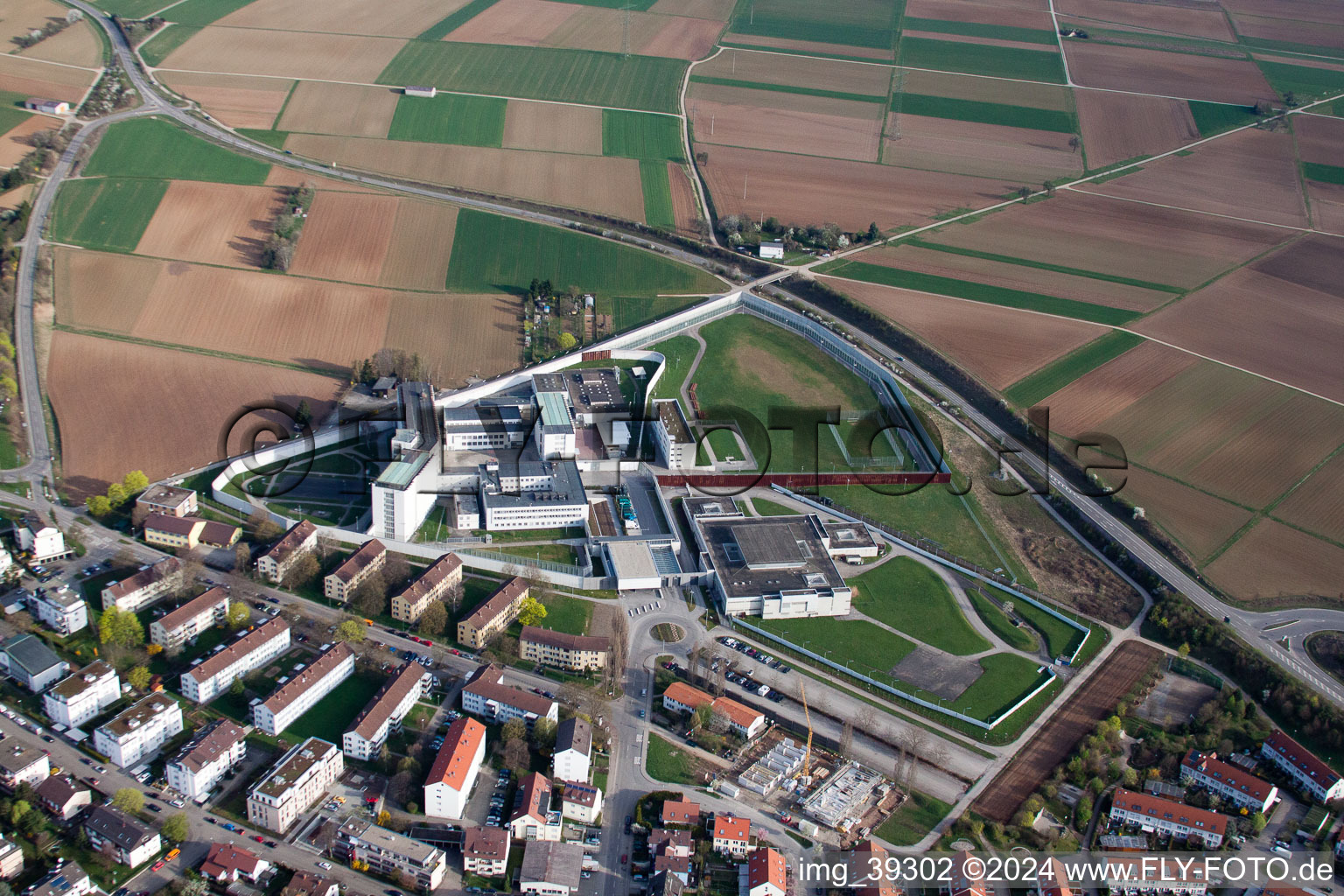 Correctional facility maximum security prison in the district Stammheim in Stuttgart in the state Baden-Wuerttemberg, Germany