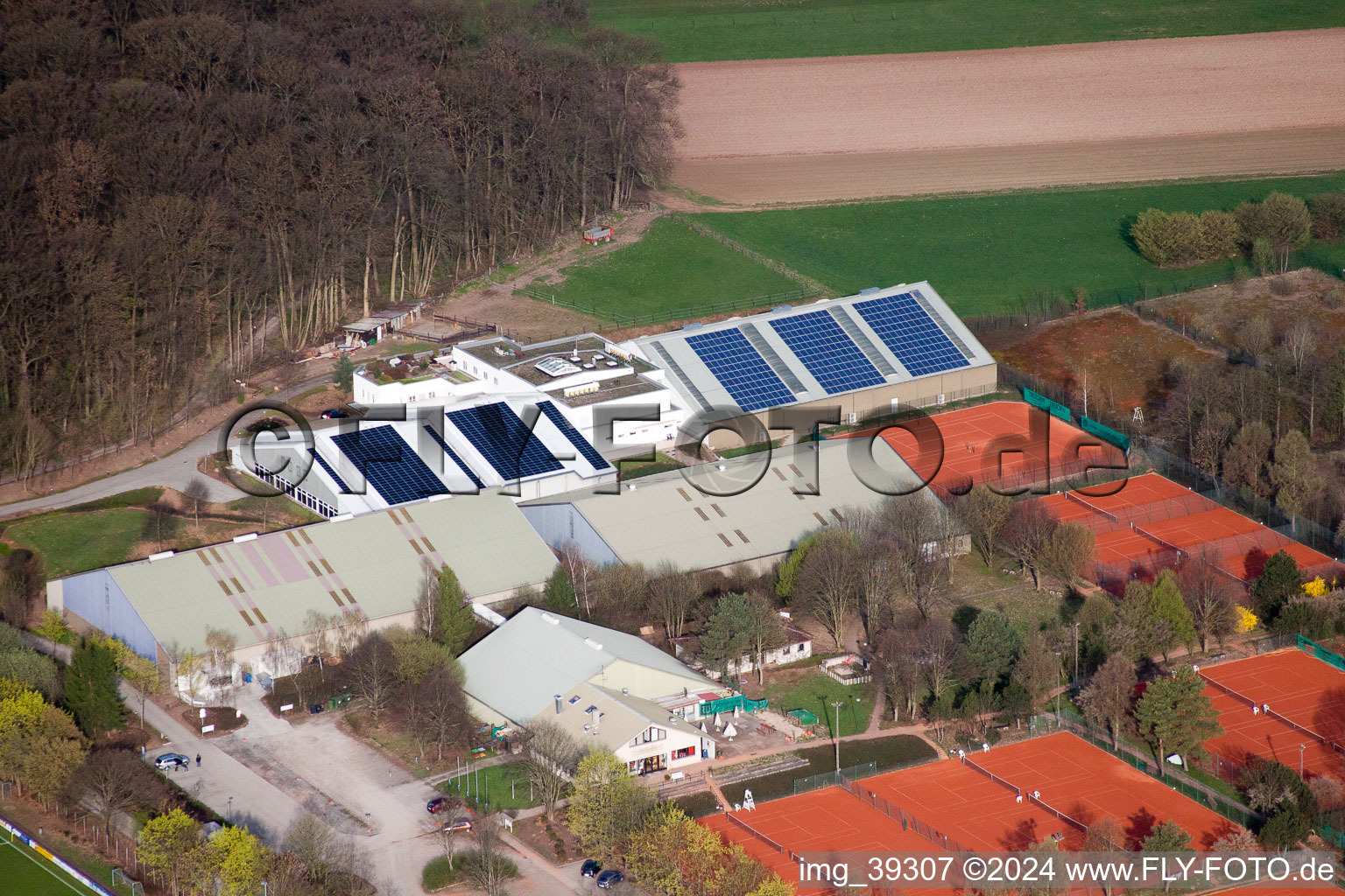 Württemberg Tennis Association, Emerholzweg in the district Stammheim in Stuttgart in the state Baden-Wuerttemberg, Germany