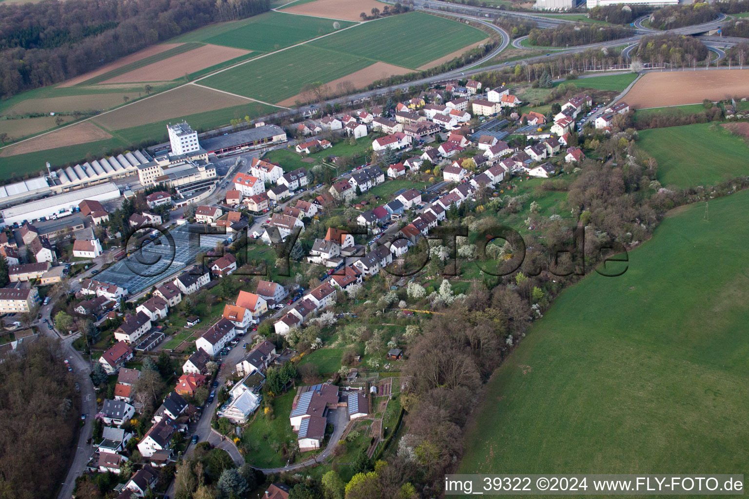 Korntal, Kallenberg in the district Kallenberg in Korntal-Münchingen in the state Baden-Wuerttemberg, Germany