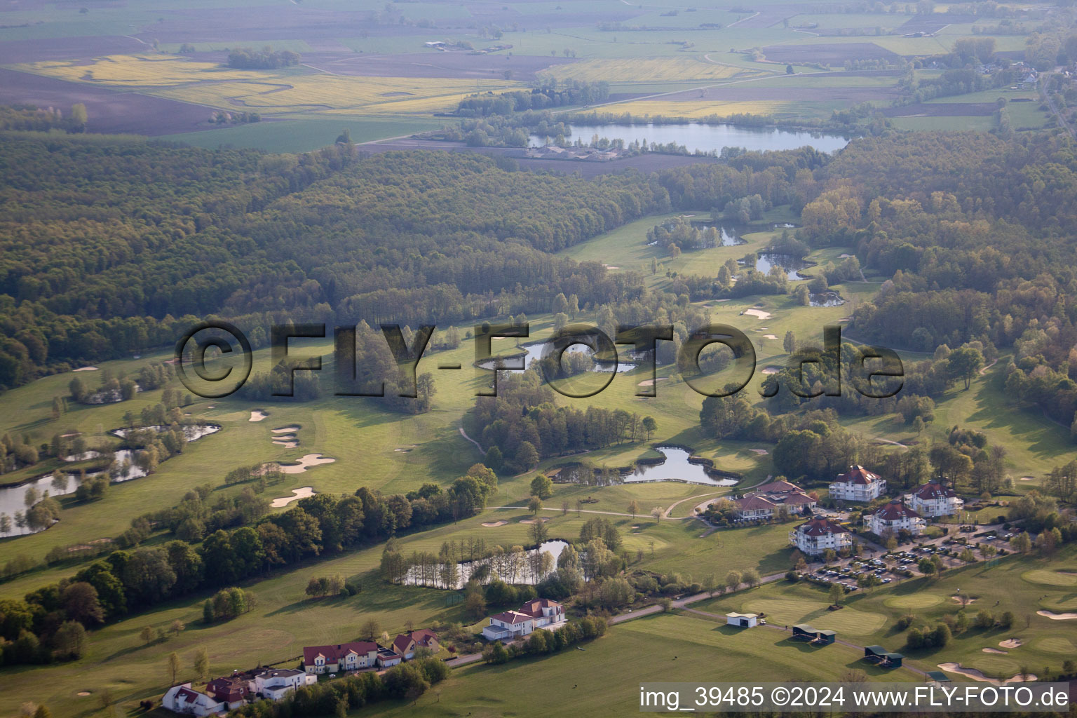 Golf Club Soufflenheim Baden-Baden in Soufflenheim in the state Bas-Rhin, France from a drone