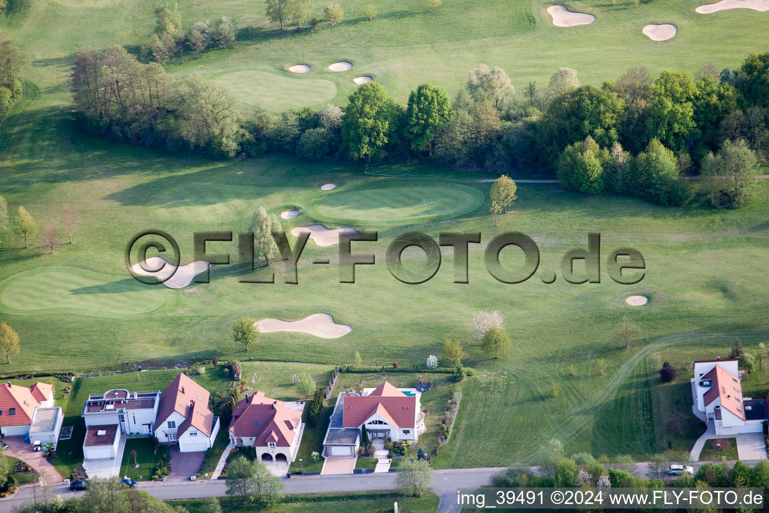 Golf Club Soufflenheim Baden-Baden in Soufflenheim in the state Bas-Rhin, France out of the air