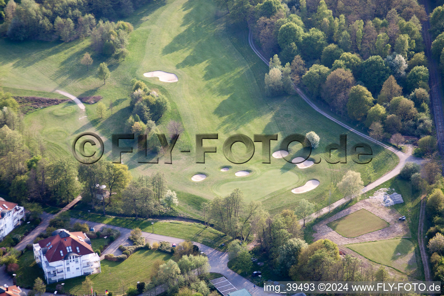 Golf Club Soufflenheim Baden-Baden in Soufflenheim in the state Bas-Rhin, France from the plane