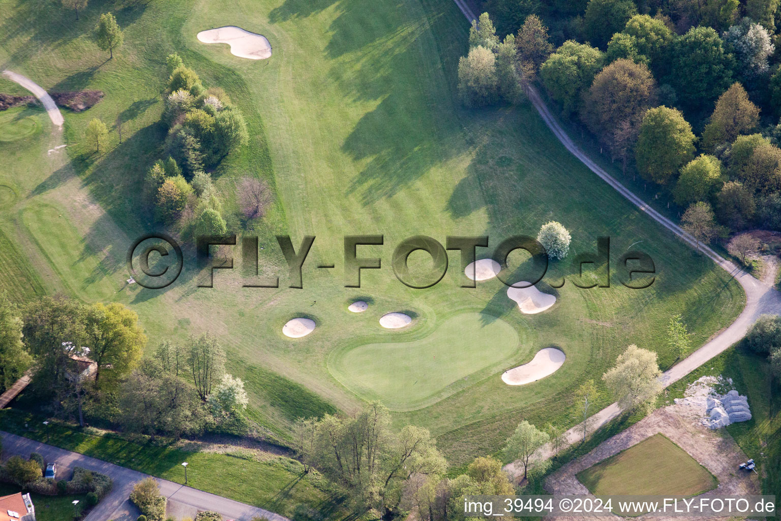 Bird's eye view of Golf Club Soufflenheim Baden-Baden in Soufflenheim in the state Bas-Rhin, France