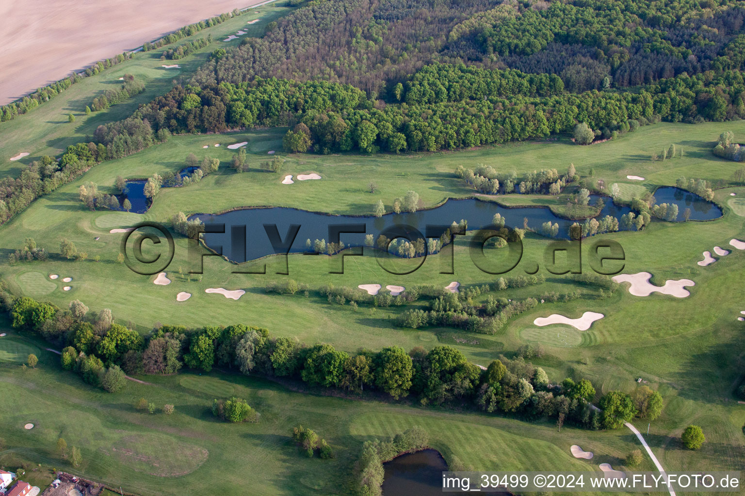 Golf Club Soufflenheim Baden-Baden in Soufflenheim in the state Bas-Rhin, France from a drone