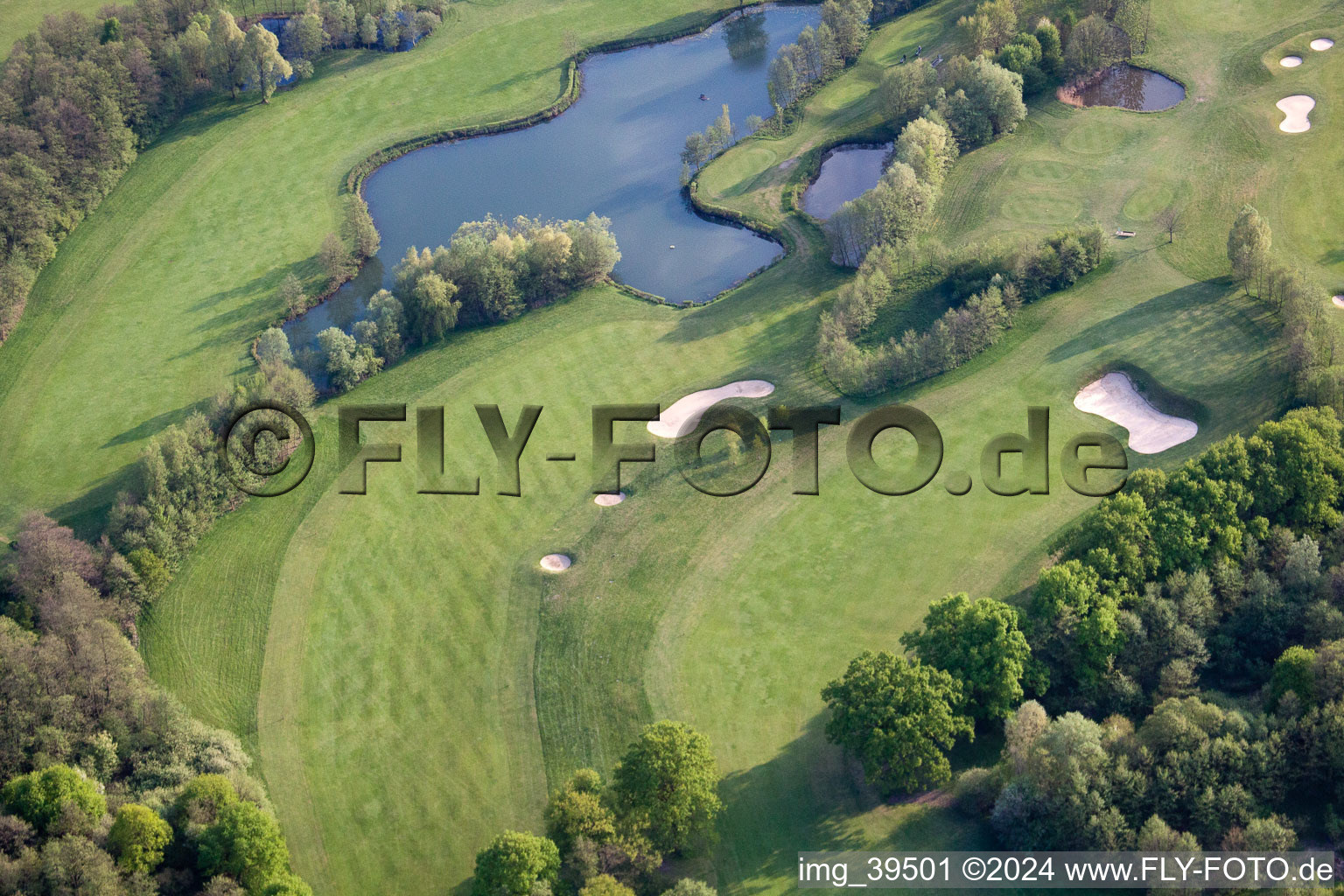 Aerial view of Golf Club Soufflenheim Baden-Baden in Soufflenheim in the state Bas-Rhin, France