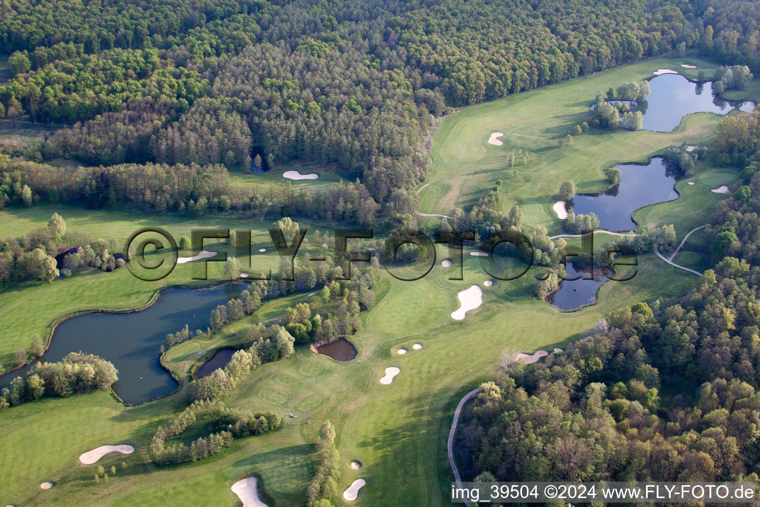 Golf Club Soufflenheim Baden-Baden in Soufflenheim in the state Bas-Rhin, France from above