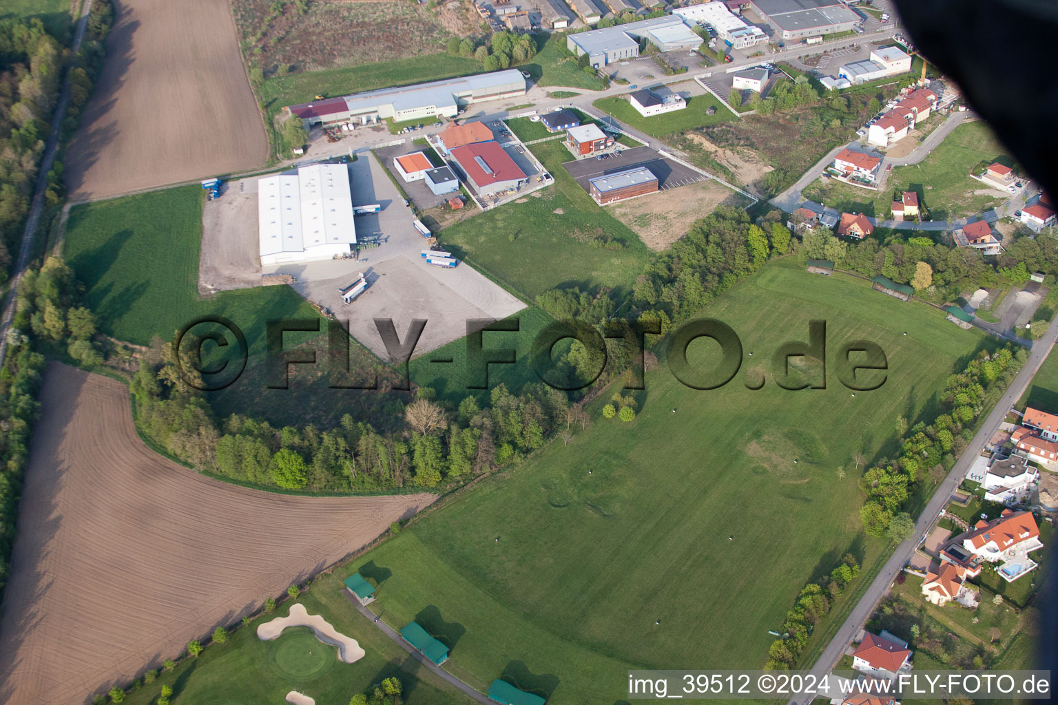 Drone image of Golf Club Soufflenheim Baden-Baden in Soufflenheim in the state Bas-Rhin, France