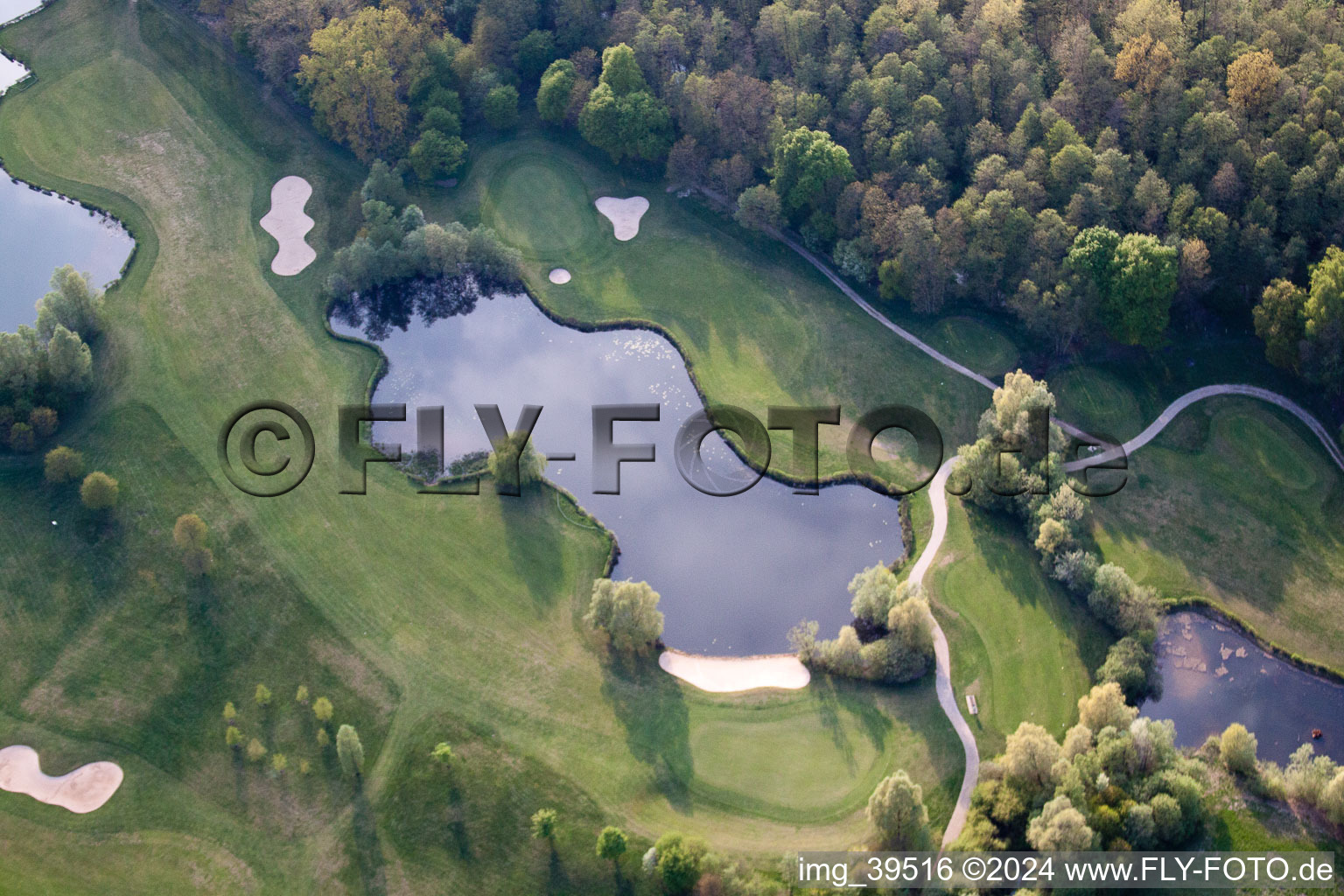 Aerial view of Golf Club Soufflenheim Baden-Baden in Soufflenheim in the state Bas-Rhin, France