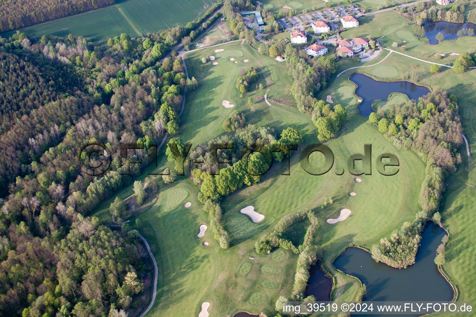 Golf Club Soufflenheim Baden-Baden in Soufflenheim in the state Bas-Rhin, France from above